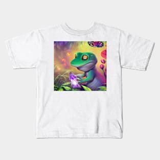 Gecko crystal Kids T-Shirt